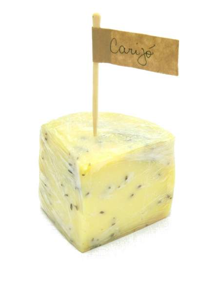 Queijo Tipo Gouda com kümmel - Carijó 210g - Queijaria Fazenda Santa Luzia