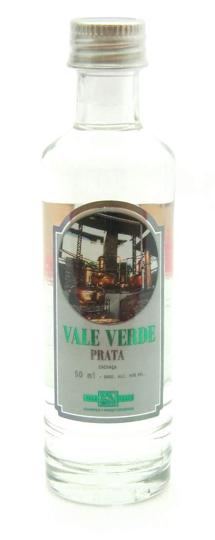 Cachaça Vale Verde Prata 50ml - Cachaças Vale Verde